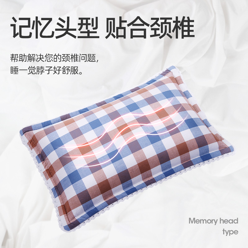 夏季纯荞麦壳枕头单人全棉枕套枕芯护颈椎助睡眠成人学生荞麦皮枕