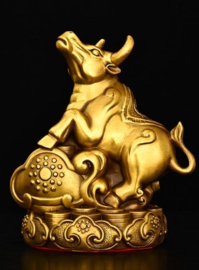 纯铜十二生肖摆件全套铜鼠牛虎兔龙蛇马羊猴鸡狗猪补缺角家居办公