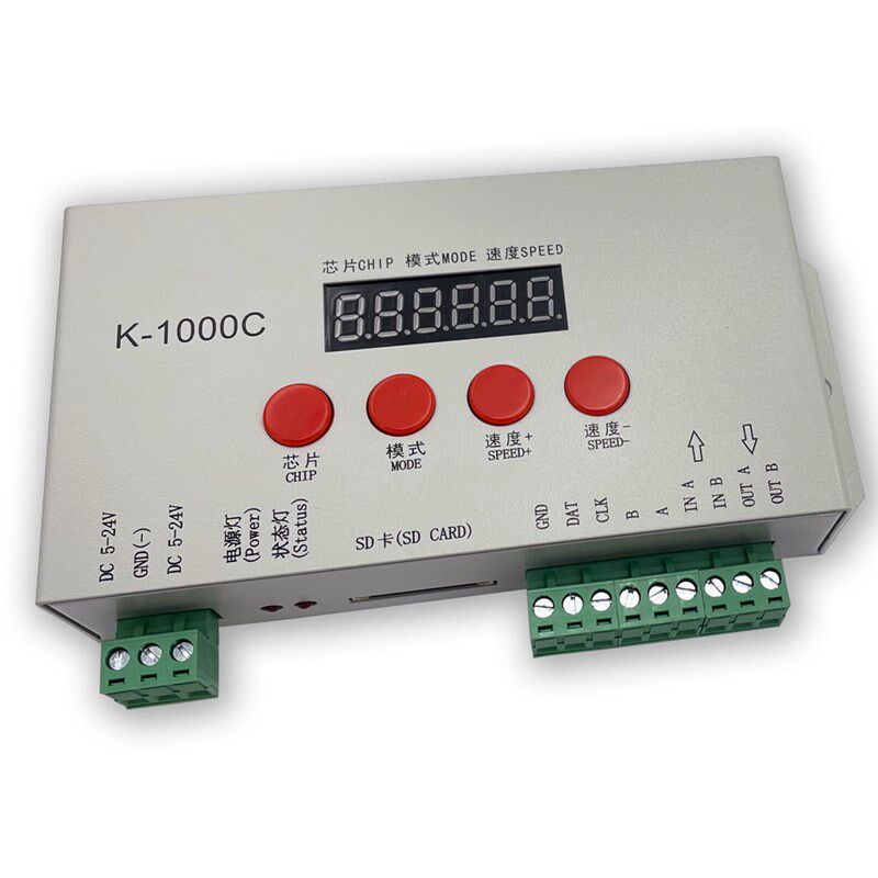 K-1000C幻彩IC灯带可编程控制器KTV酒吧健身房跑马灯光设计K-8000