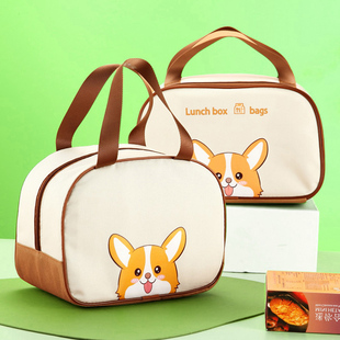 饭盒手提袋上班族带饭保温袋加厚铝箔装餐包小学生可爱餐盒手提包