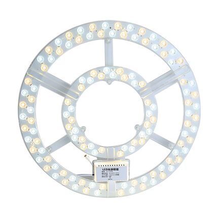 超亮LED全光谱吸顶灯板透镜圆模组光源遥控离线语音风扇卧室灯换