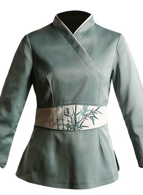 衣研堂饭店工作服餐饮餐厅中国风酒店工装火锅店前台秋冬装长袖女