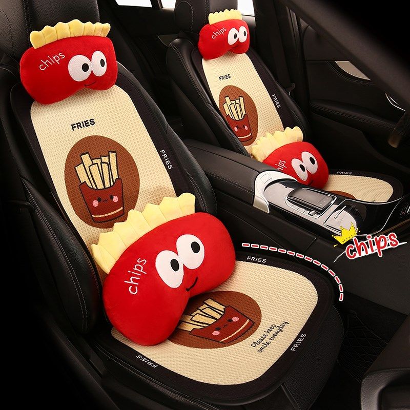 汽车头枕可爱车用靠枕颈枕女生车内护颈枕车载座椅腰靠卡通车枕头