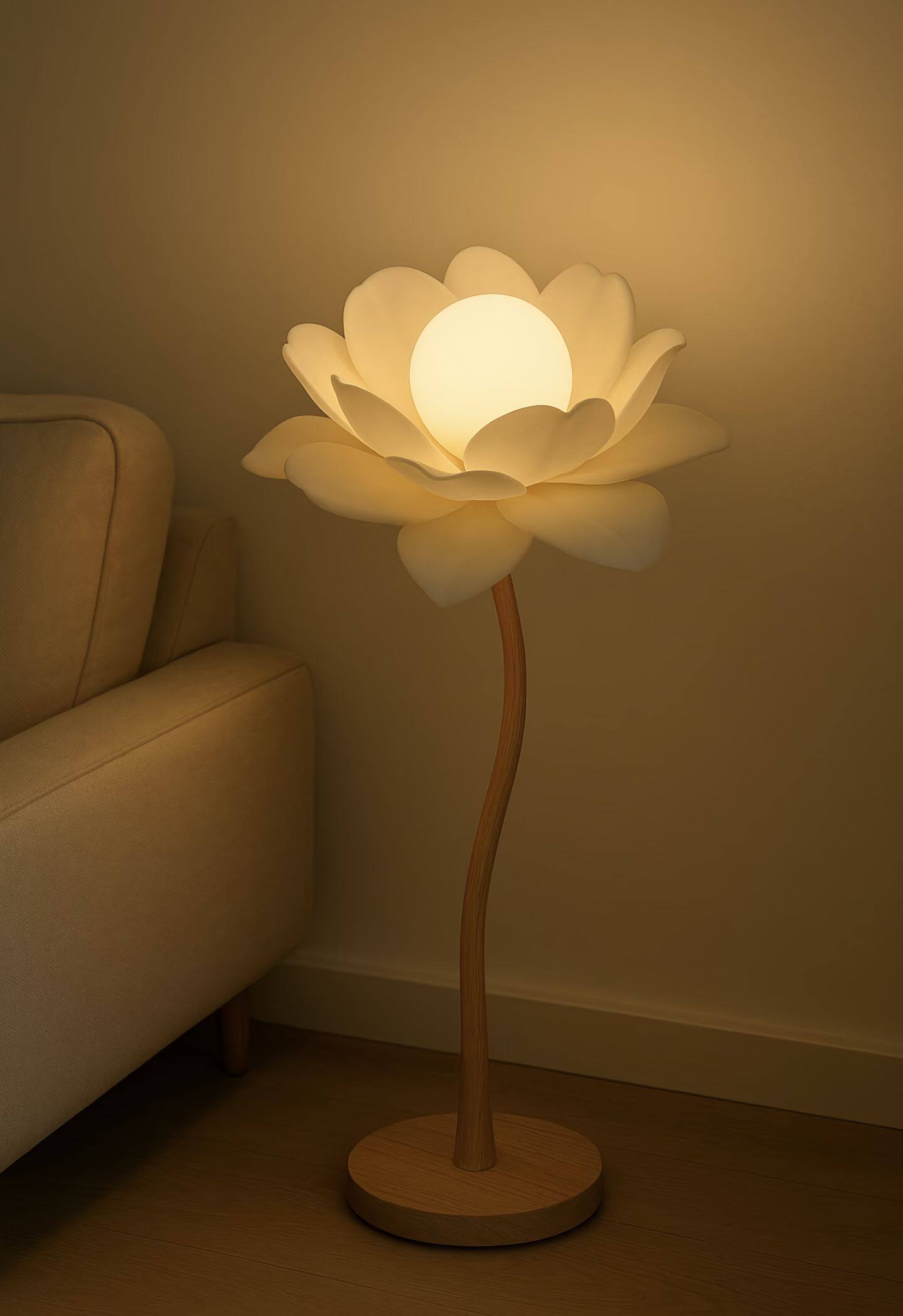 2025新款荷花灯装饰落地灯客厅卧室书房氛围感装饰灯