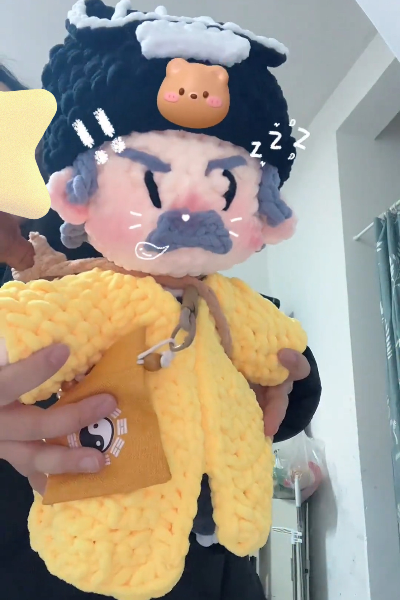 材料DIY林正英毛线摆件可爱英叔创意摆件新款2025道士材料包