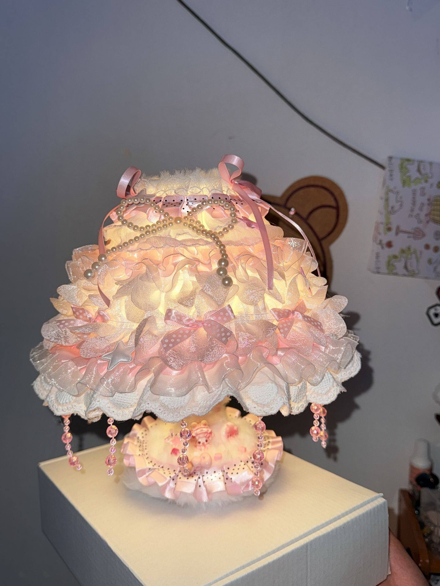 小红书同款蛋糕台灯浪漫高级房间少女心手工diy台灯创意礼物摆台,玩具/童车/益智/积木/模型,手工创意粘贴类,淘宝优惠券,粉丝福利购,淘宝优惠卷