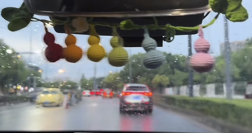 成品手工编织毛线钩织小葫芦挂件diy材料包车挂件钥匙扣挂饰