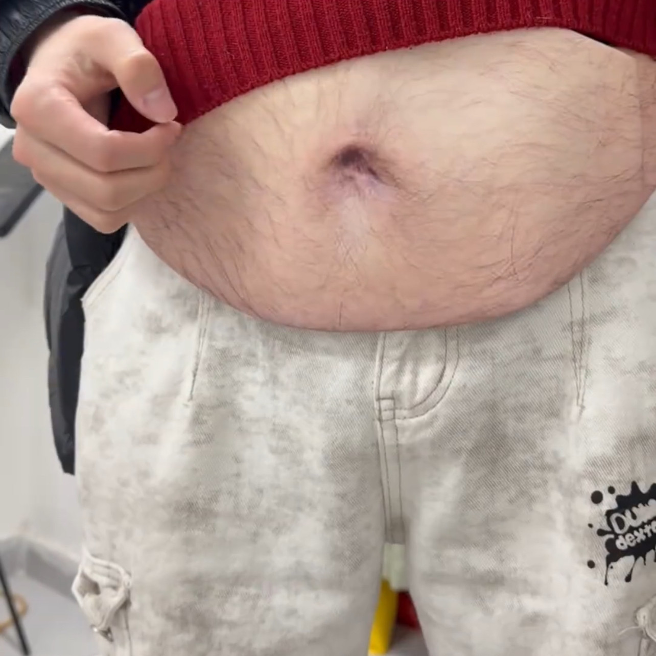 抽象背包创意趣味腰包创意大肚腩收纳包新款假肚子便携包包