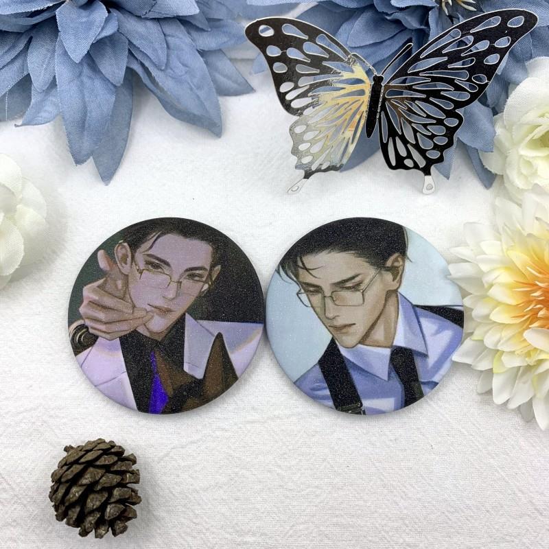 188男团针锋对决原炀顾青裴徽章吧唧拍立得磨砂细闪小说周边谷子