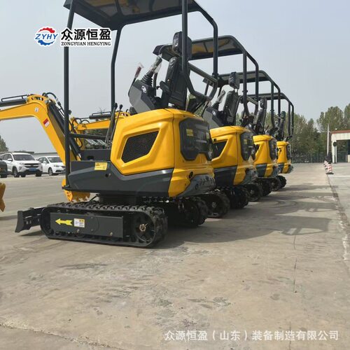 微型挖机 园林绿化栽树挖坑小微挖 山东众源12型小型挖掘机