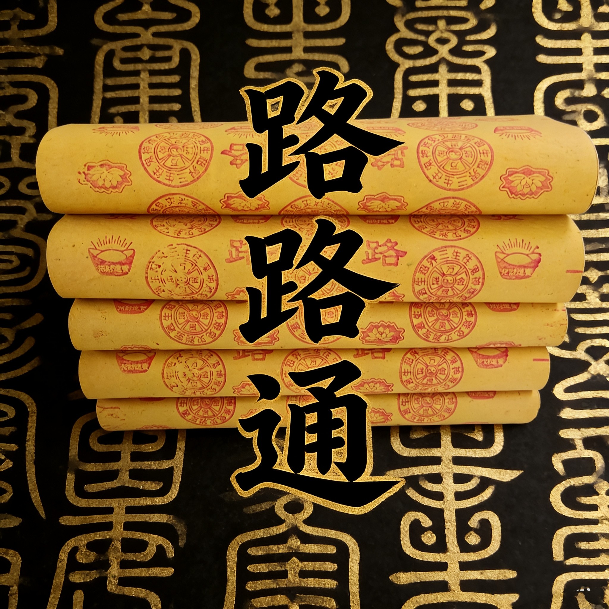 4.7斤路路通祭祀黄纸老式单面