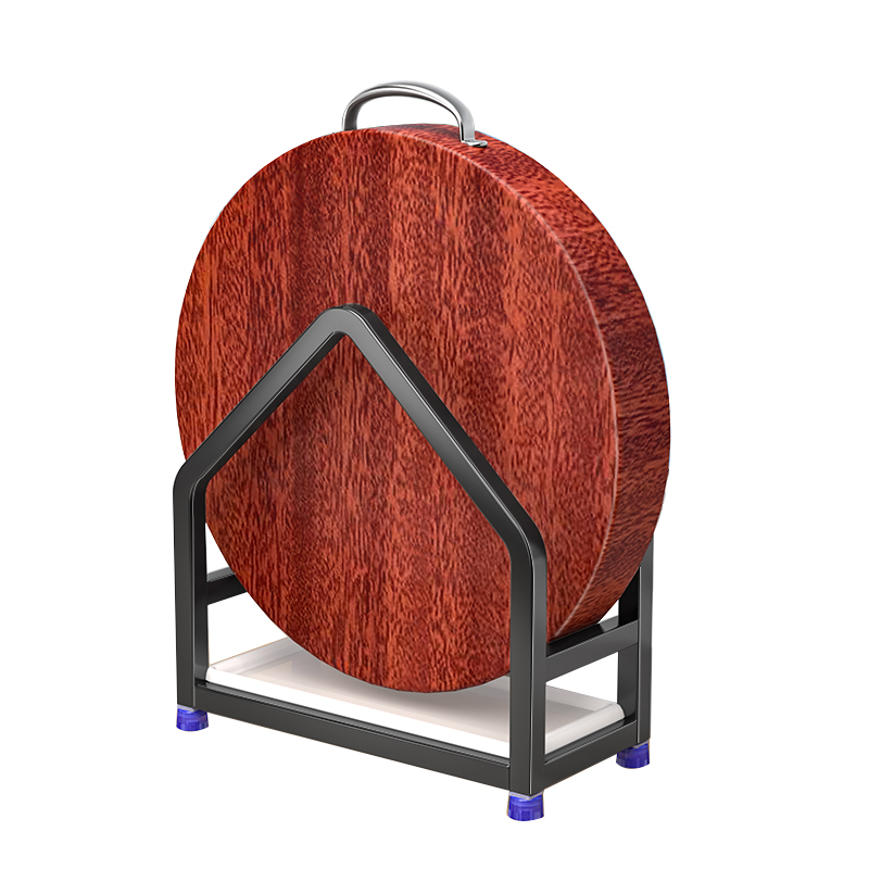 单槽黑色不锈钢菜板架子座落地钻板支架放砧板置物架切菜板放置架