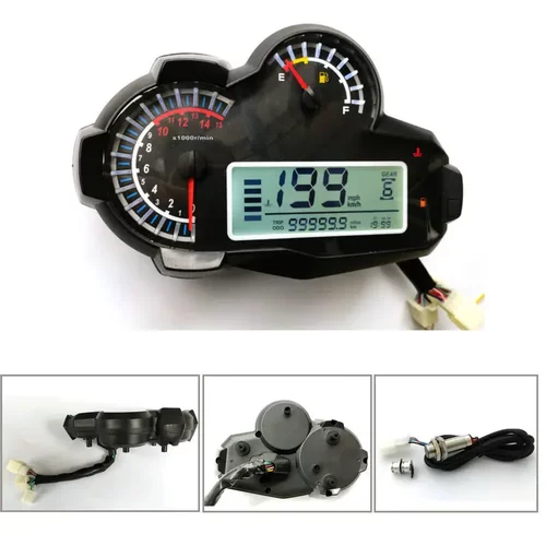 摩托车改装水鸟液晶仪表时速转速
