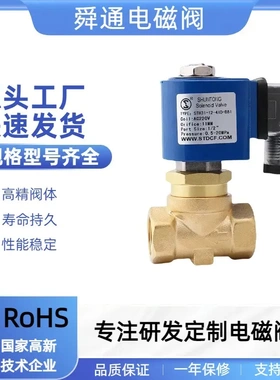 STH31-12高压冷雾降尘200公斤电磁阀黄铜4分螺纹进水电磁阀