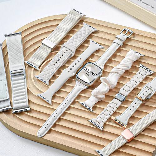 星光系列oppo手表watch3/2/X/3/4pro表带1编织尼龙真皮磁吸se适用