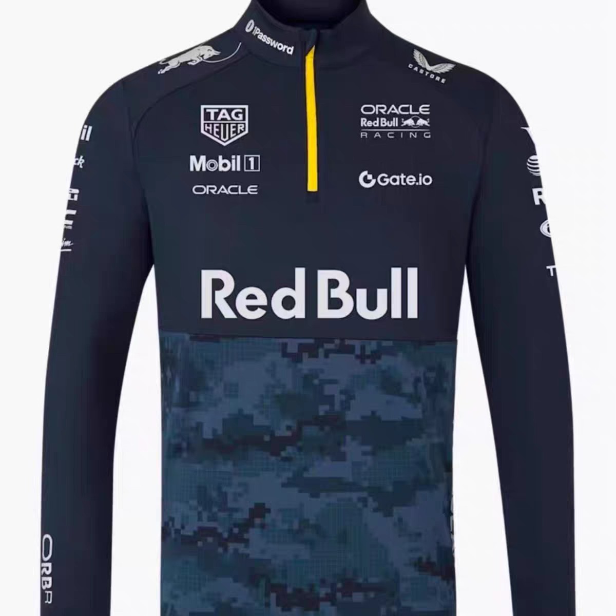 2025F1赛车服车队迷彩联名半拉链卫衣可定制