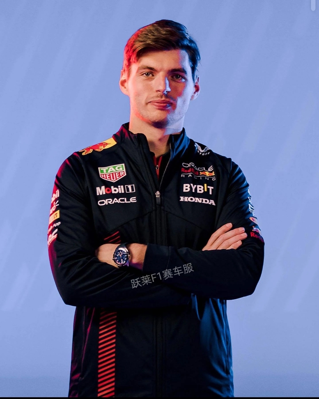 经典款F1赛车服车队维斯塔潘同款秋冬加绒外套