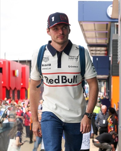 2025新款F1赛车服POLO衫男装短袖米色拼色夏季透气休闲百搭