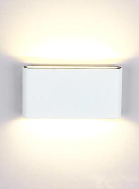 LED壁灯长方形上下双头卧室床头墙壁庭院室内户外超薄防水壁灯