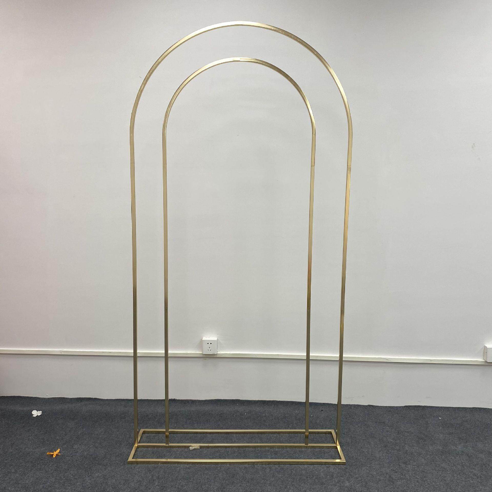 婚庆婚礼道具装饰铁圆形背景架花架架子舞台摆件几何拱门屏风