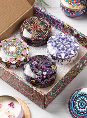 香薰蜡烛2.4.6.8.9.12礼盒套装大豆蜡礼盒套装浪漫圣诞礼盒送生日