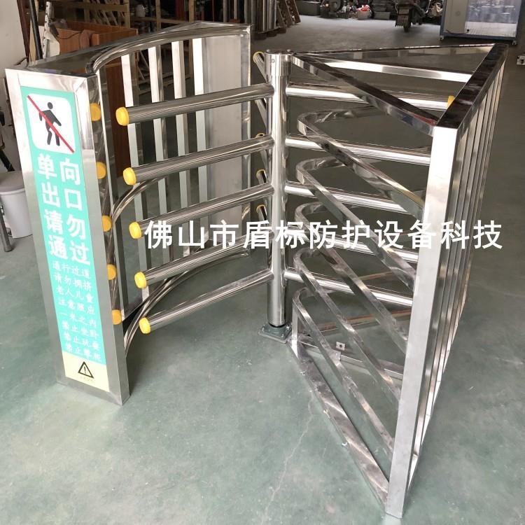 只进不准出半高单向门 不锈钢手动机械式三翼旋转门 车站景区通道