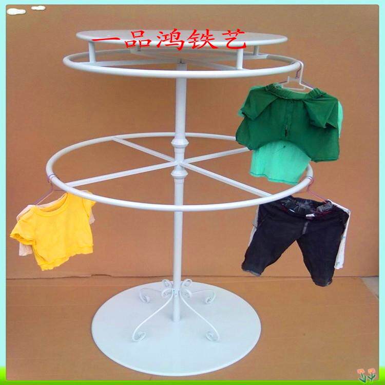 铁艺落地式圆形旋转内衣内裤文胸展示架中岛架短裤泳装睡衣架包邮