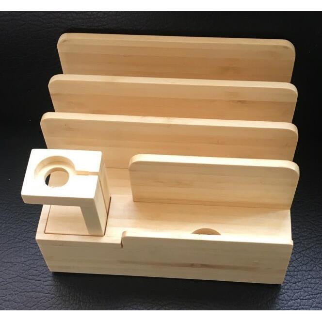 跨境货源厂家直销手机支架竹质工艺品 木制适用于APPLE苹果手机支