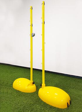 新ABS羽毛升级球ABS羽S毛球柱水泥配重可移动轮子羽毛架 全AB羽毛