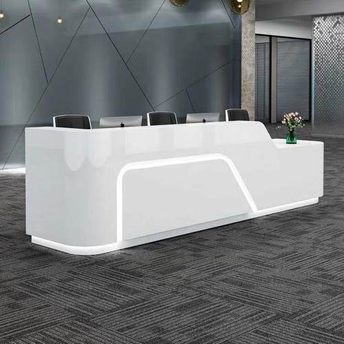 简时尚公司烤漆前约台接待台酒银元元办公店询收咨银台美容院吧台