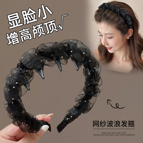 路易斯网纱发箍女款夏2025新款