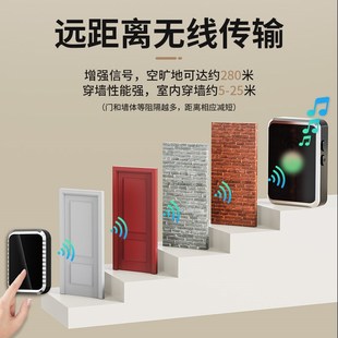 门铃家用无线超远距离电子遥控门玲免插电入户叮咚门钟老人呼叫器