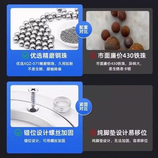 餐桌转盘底座消音玻璃圆桌实木桌子大理石饭桌旋转轴承铝转芯家用