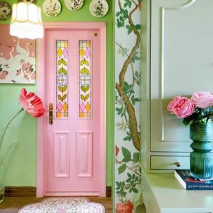 卧室门法式门复古门卫生间门实木复合烤漆门平开门网红欧式平开门