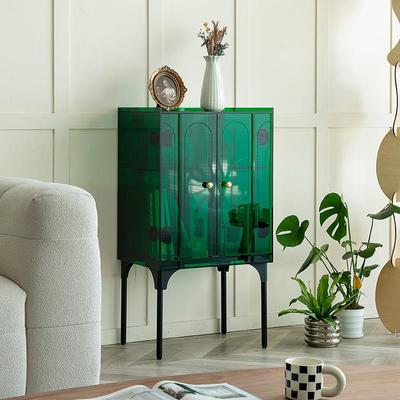 灰方轻奢餐边柜客厅小户型现代简约玄关靠墙一体储物沙发旁小边柜