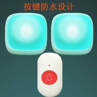 门铃绳门铃紧急呼叫器聋哑按键无线老人远距离可穿大音量家用闪光