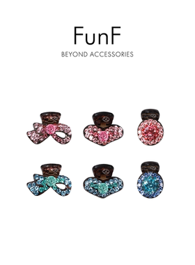 funf/乐纷绮捷克钻mini发夹