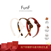 乐纷绮 设计款 可爱蝴蝶结醋酸防滑发箍法式 FunF 头箍 童年蝴蝶结