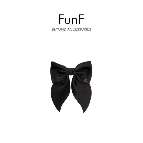 FunF/乐纷绮 徐r晗明星同款气质感蝴蝶结发饰发夹 坐火车去纽约