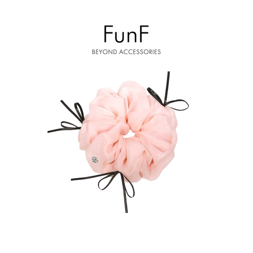 FunF/乐纷绮 芭蕾舞裙发圈气质欧根纱大肠发圈丸子头高级感发绳