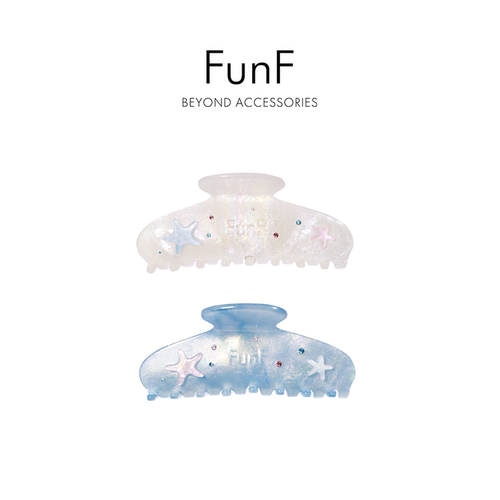 FunF/乐纷绮 人鱼·海洋传说醋酸抓夹发夹夏日清凉法式高级感发饰