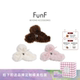 FunF 暖绒蝴蝶结 千金风森系女夹顶夹发夹 乐纷绮 毛茸茸气质抓夹