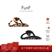 乐纷绮 露思张 碗明星同款 FunF 醋酸抓夹鲨鱼夹发夹 枫糖漩涡