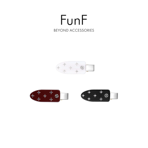 FunF/乐纷绮 冰冰姐明星同款星芒镶钻醋酸发夹刘海夹碎发夹时尚