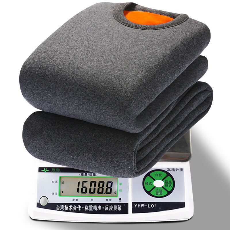 中老年人超厚男士保暖内衣男加绒加厚女士爸爸妈妈高领防寒套装冬