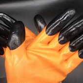 12双 星宇劳保手套耐磨N513加强指防滑防水丁腈耐油做工手套 包邮