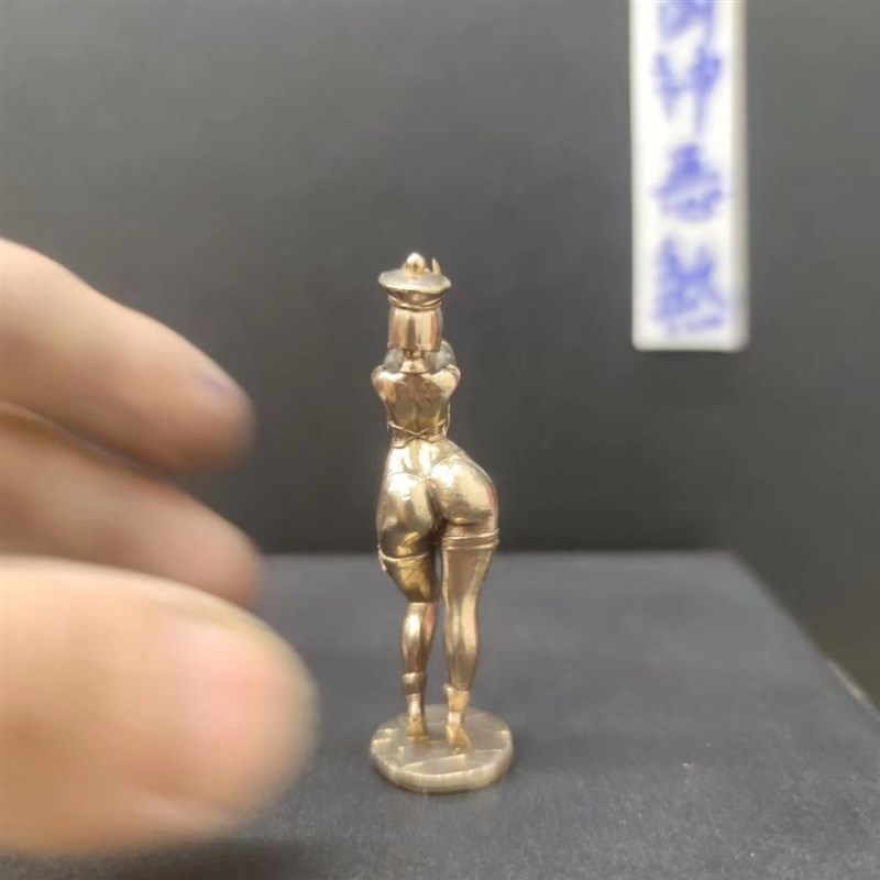 7cm纯铜二次元动漫美女人物角色场景僵尸少女手办模型摆件可上色