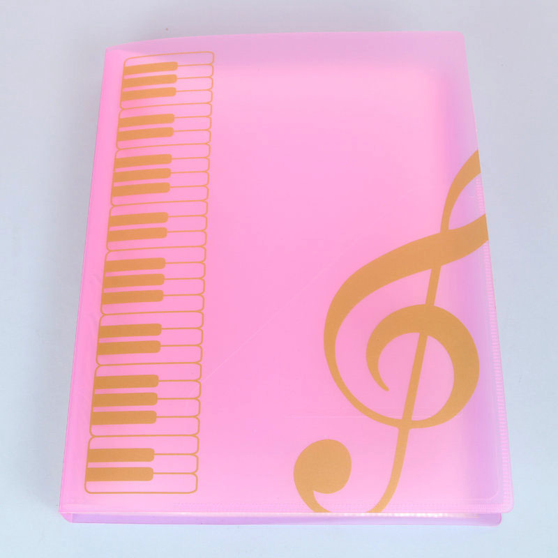 钢琴A4文件夹层40页资料册试卷音乐琴谱夹40页书夹子插页资料册袋