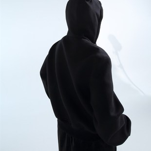 GRNL气场覆盖 连帽恶魔角外套宽廓肩男女短款卫衣