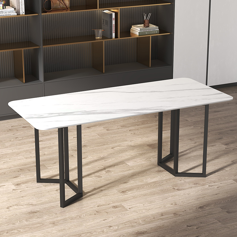 铁艺烤漆桌腿支架金属办公桌餐桌脚大板茶桌架子简约风桌子支撑架